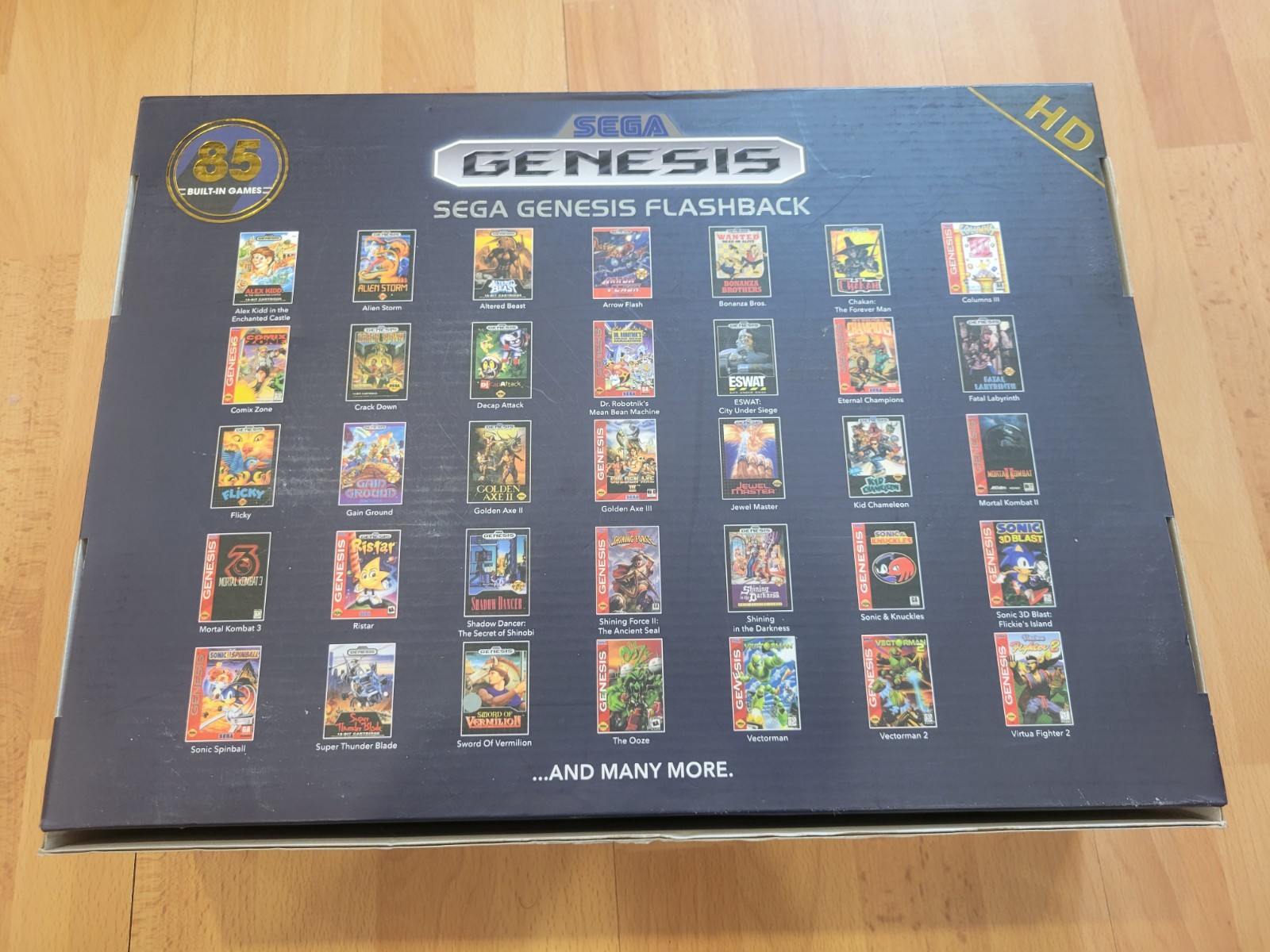 SEGA Genesis Flashback Console, HDMI, 2 Wireless Controllers, 85 Games With Box