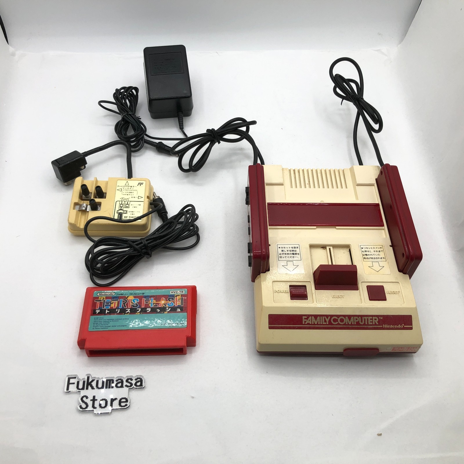 Nintendo Famicom Console Square Botton NES Japan HVC-001 Tested Rare