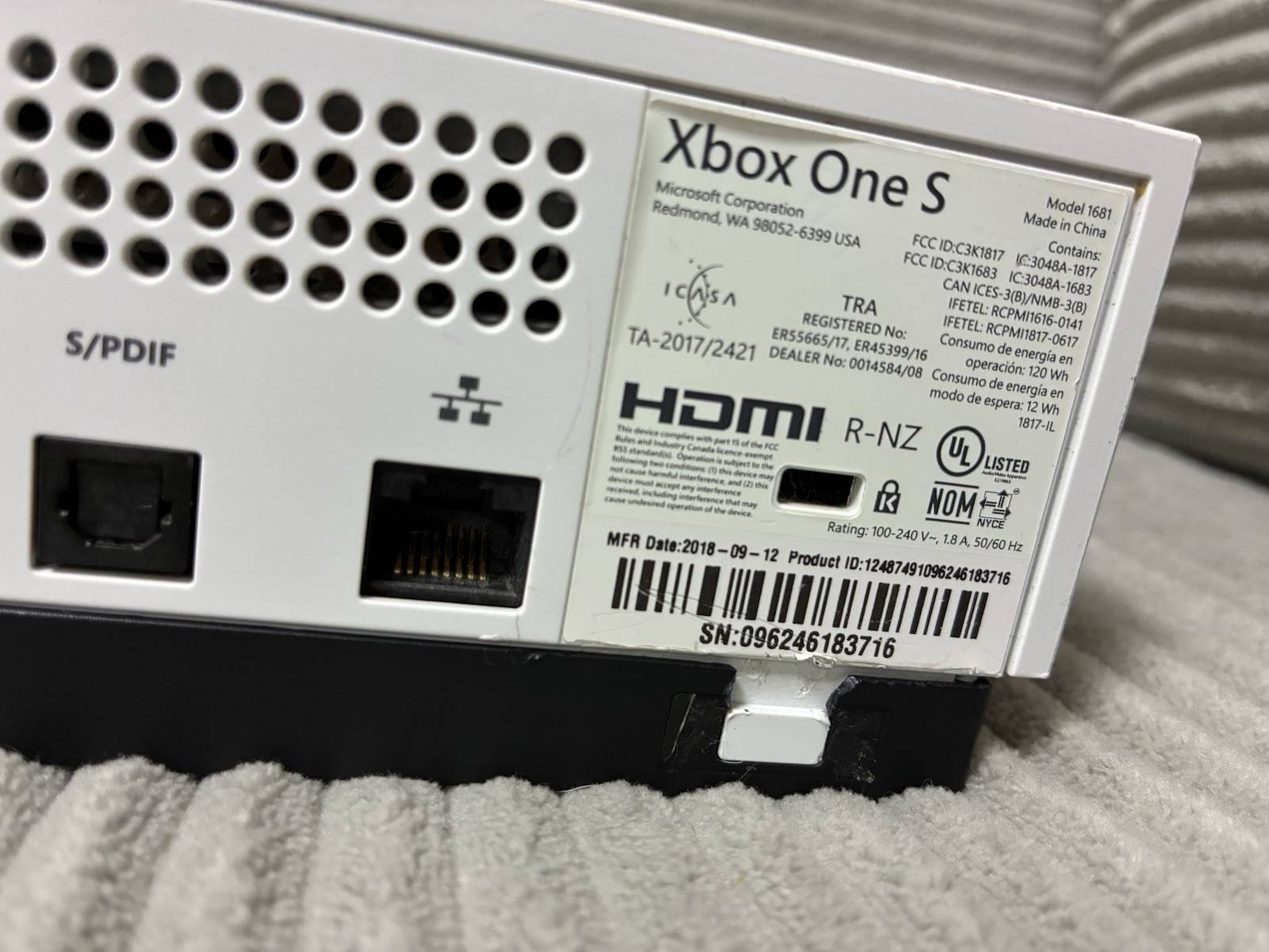 Xbox One S 1TB Console – White (XBS1TB)