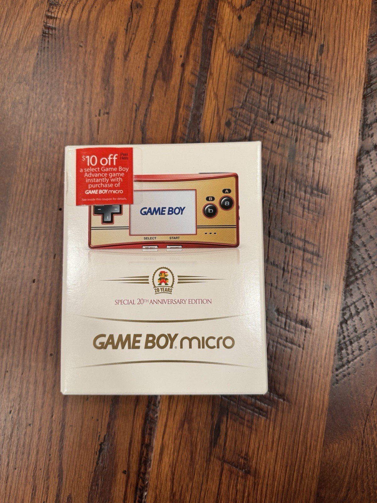 Nintendo Gameboy Micro Special 20th Anniversary Edition 2005 Mint Factory Sealed