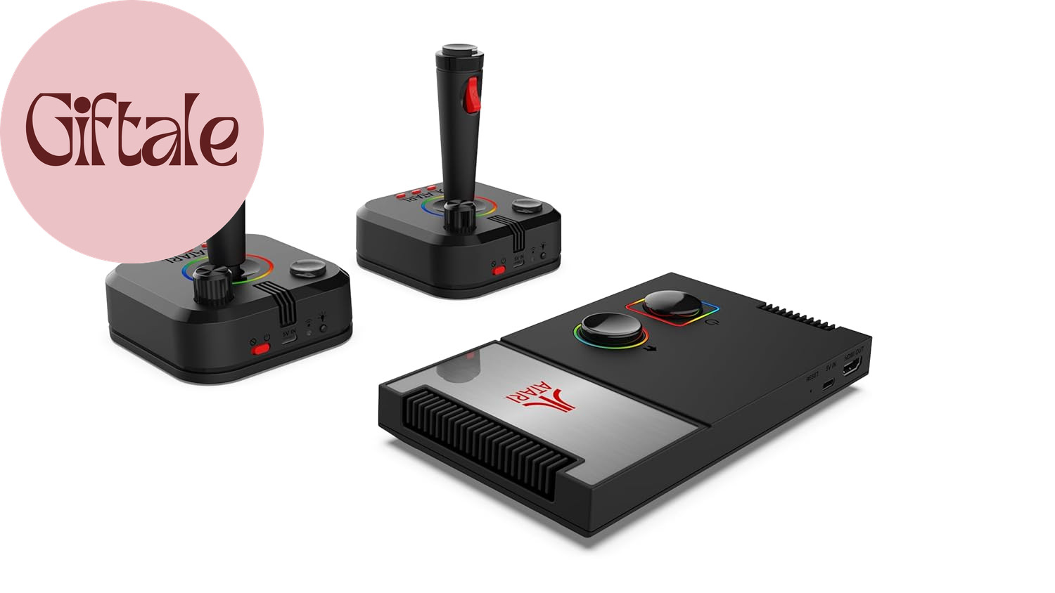 Atari Game Station Pro: Retro Video Game Console with 200+ Games, Wireless Joyst