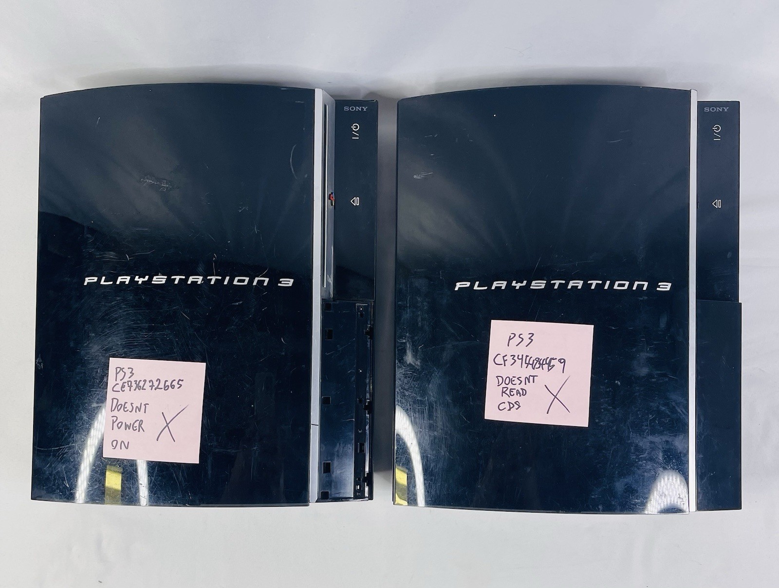 Sony PlayStation 3 CECHP01- CECHH01 Fat PS3 Black Console FOR PARTS ONLY