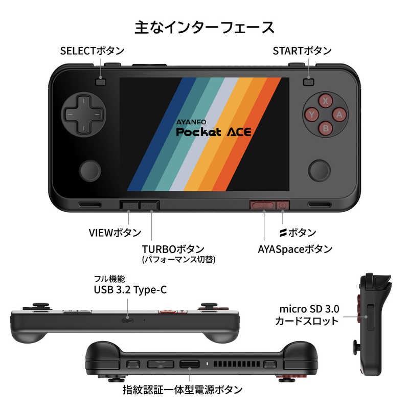 AYANEO Pocket Ace 16GB 512GB White – Snapdragon G3X Gen2 – Brand New – Japan