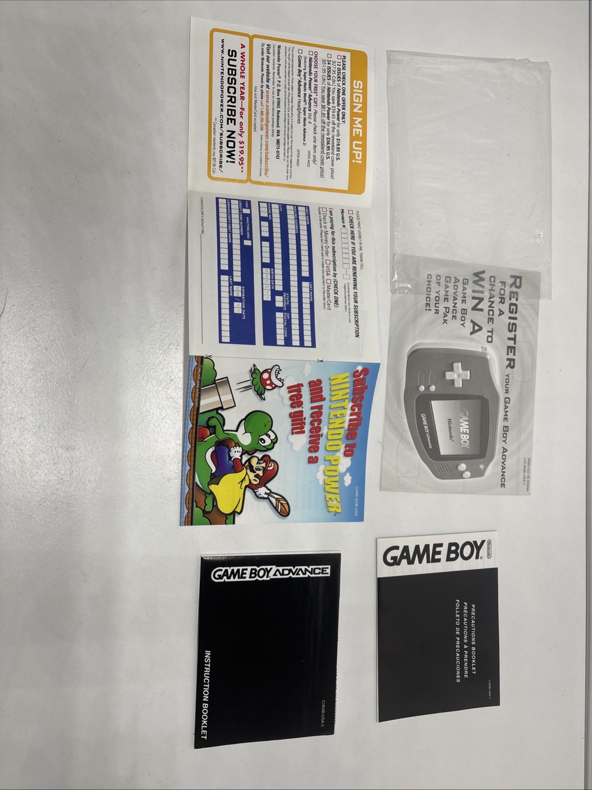 Nintendo GameBoy Advance Glacier Console w/ Box + Pokémon Sapphire JP Tested GBA