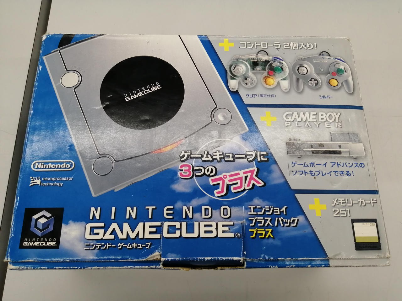 Nintendo GameCube Enjoy Plus Pack Silver Console Game Boy Player Boxed
