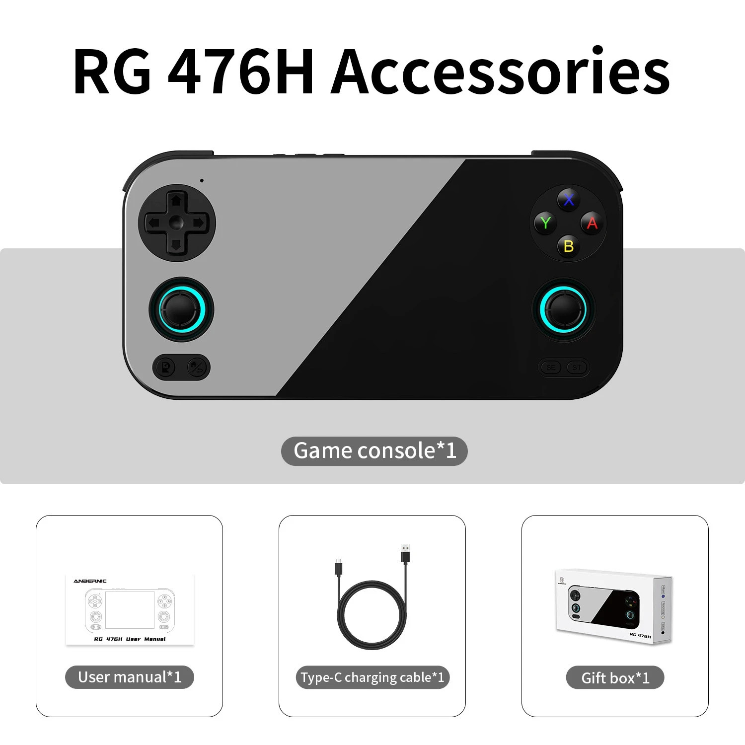 RG476H 4.7″ LTPS Multi-Touch Screen Android 13 Handheld Game Console