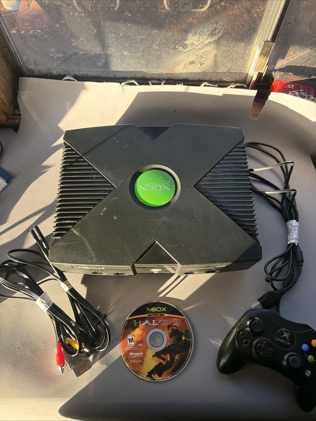 Microsoft Xbox Launch Edition 8GB Home Console – Black WITH HALO 2
