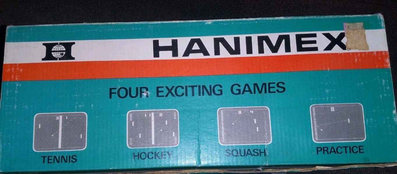 1977 VINTAGE Hanimex 777 Video Game Console with box Tennis Hockey Squash READ