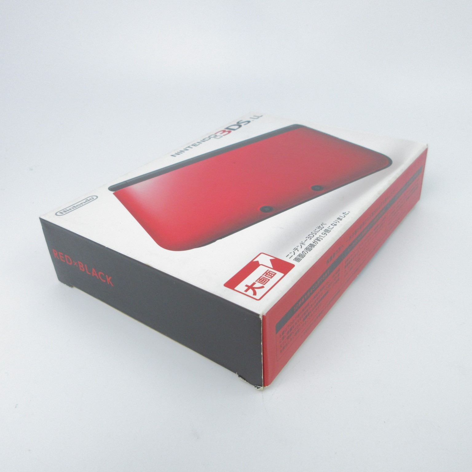 【Excellent】Nintendo 3DS LL XL Red x Black Console Japanese Edition #Arr0214/02