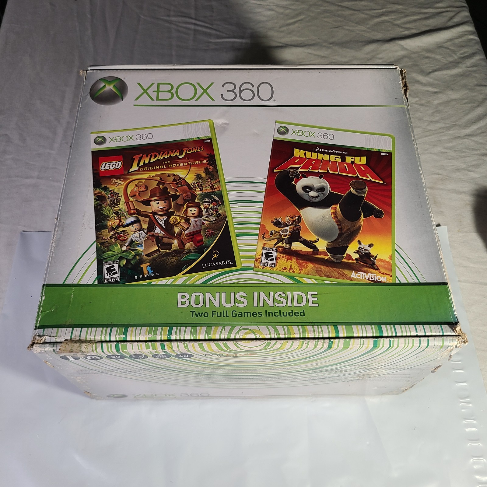 Microsoft Xbox 360 Pro White Console 60GB HDD Tested & Works