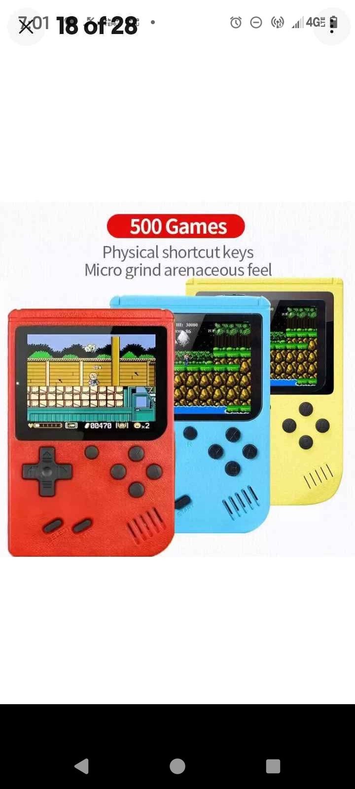 Built-in 500+ Classic Games Handheld Retro Video Game Console Gift US