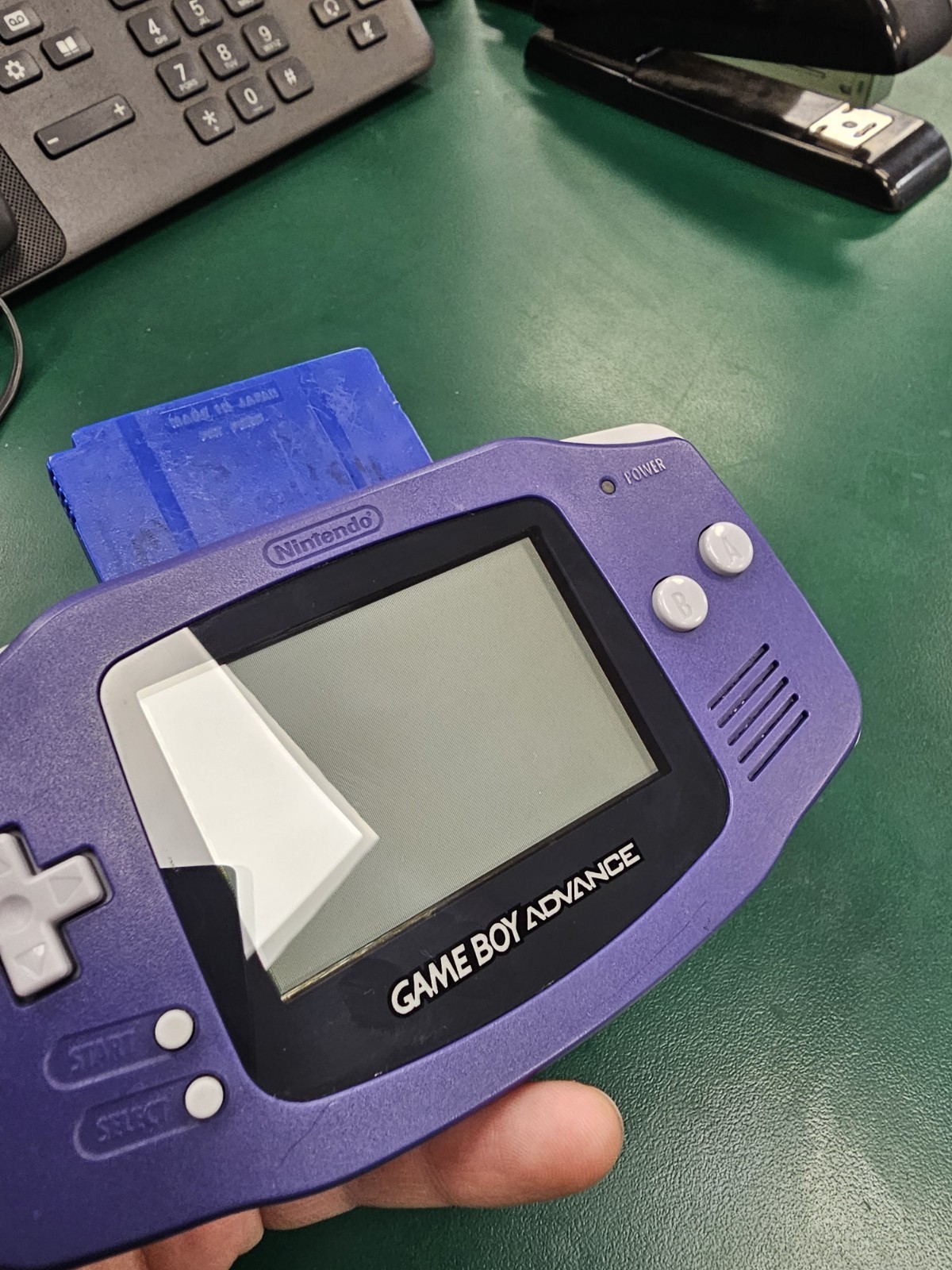 Nintendo Game Boy Advance Handheld System Indigo NEW SCREEN