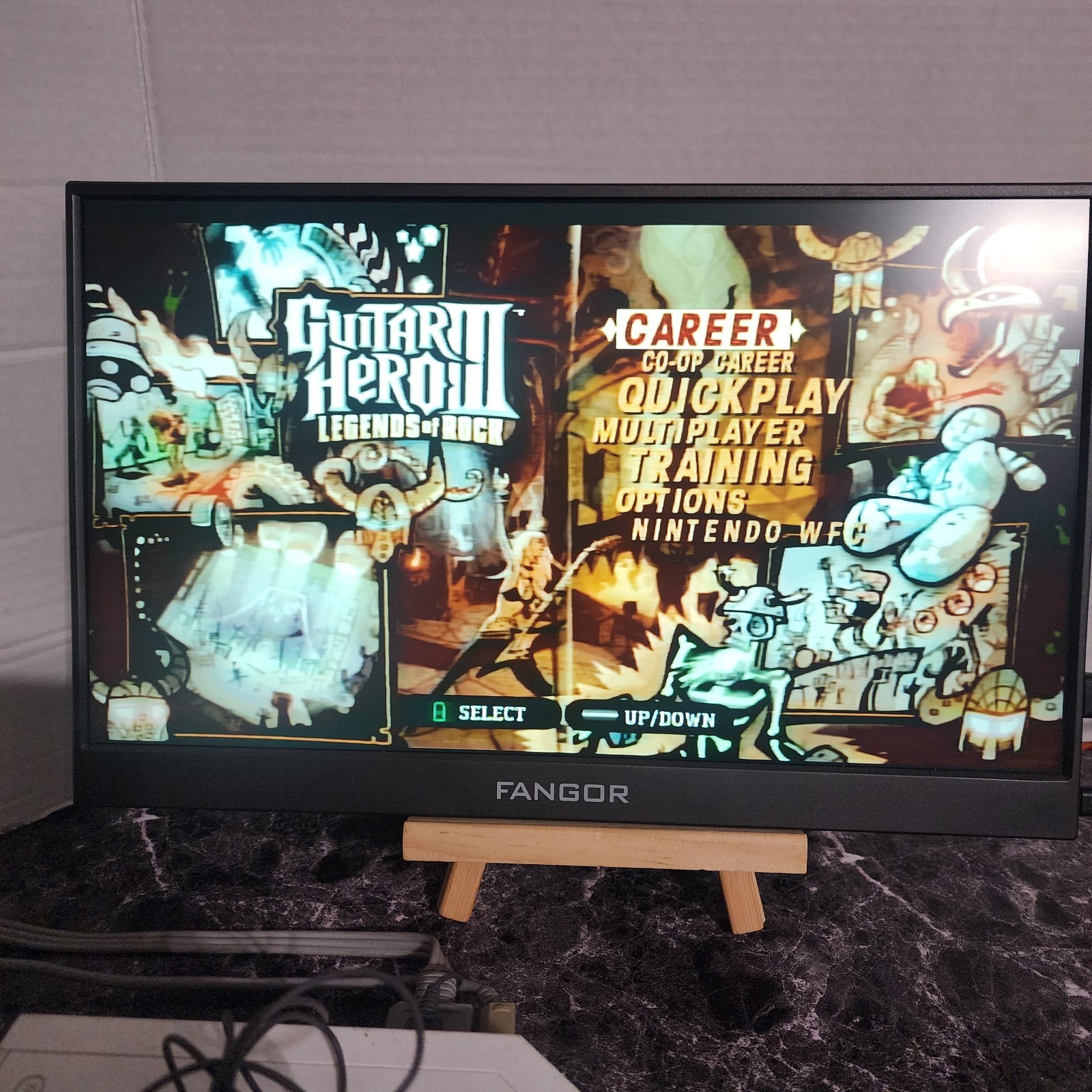 Nintendo Wii RVL-001 Bundle Guitar Hero 3 Les Paul Controller 5 Games Tested