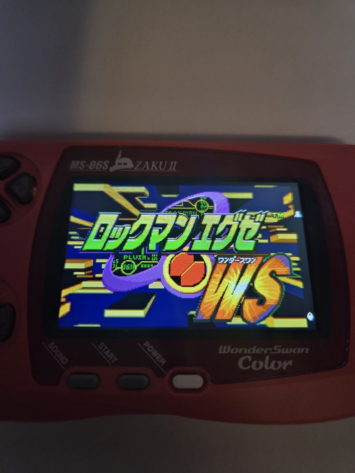 WonderSwan Color MS-06S ZAKU II Zaku Version Console Only Bandai Gundam Working