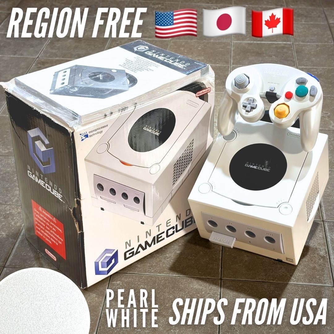PEARL WHITE Nintendo GameCube Console DOL-101 CIB Complete REGION FREE JPN / USA
