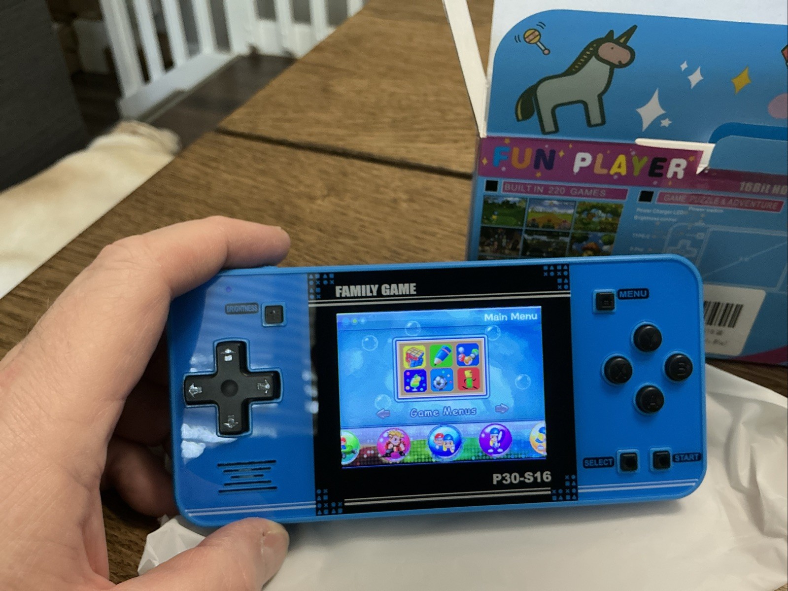 Handheld Game for Kids – 220 Preloaded Retro Video Games – Portable
