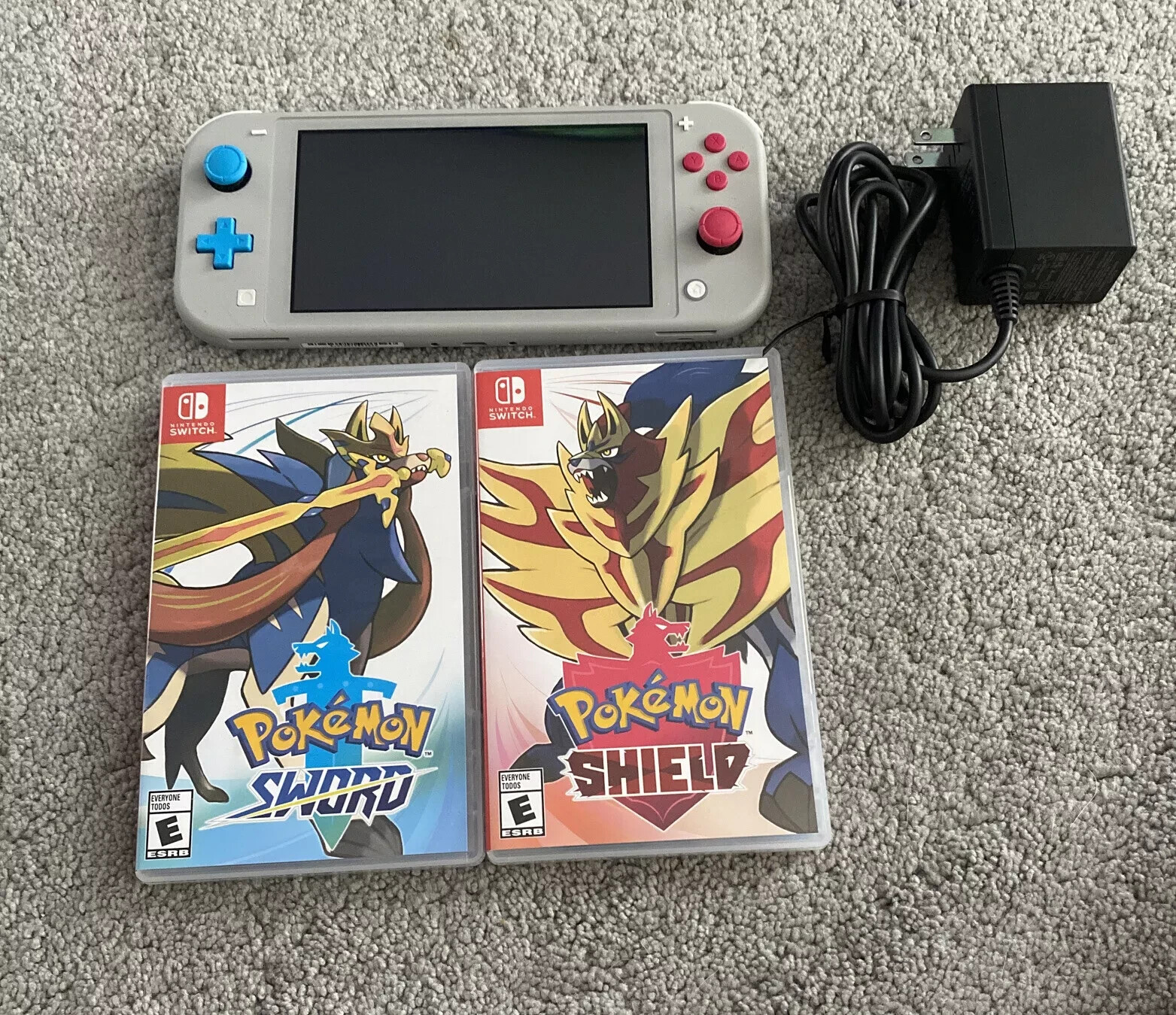 Nintendo Switch Lite Handheld Console Pokemon Zacaian Zamazenta Edition Bundle