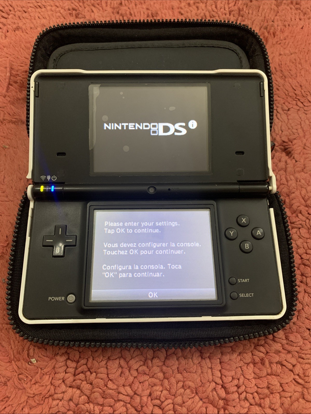 Nintendo DSi Launch Edition Black Tested w Case + Hard Skin