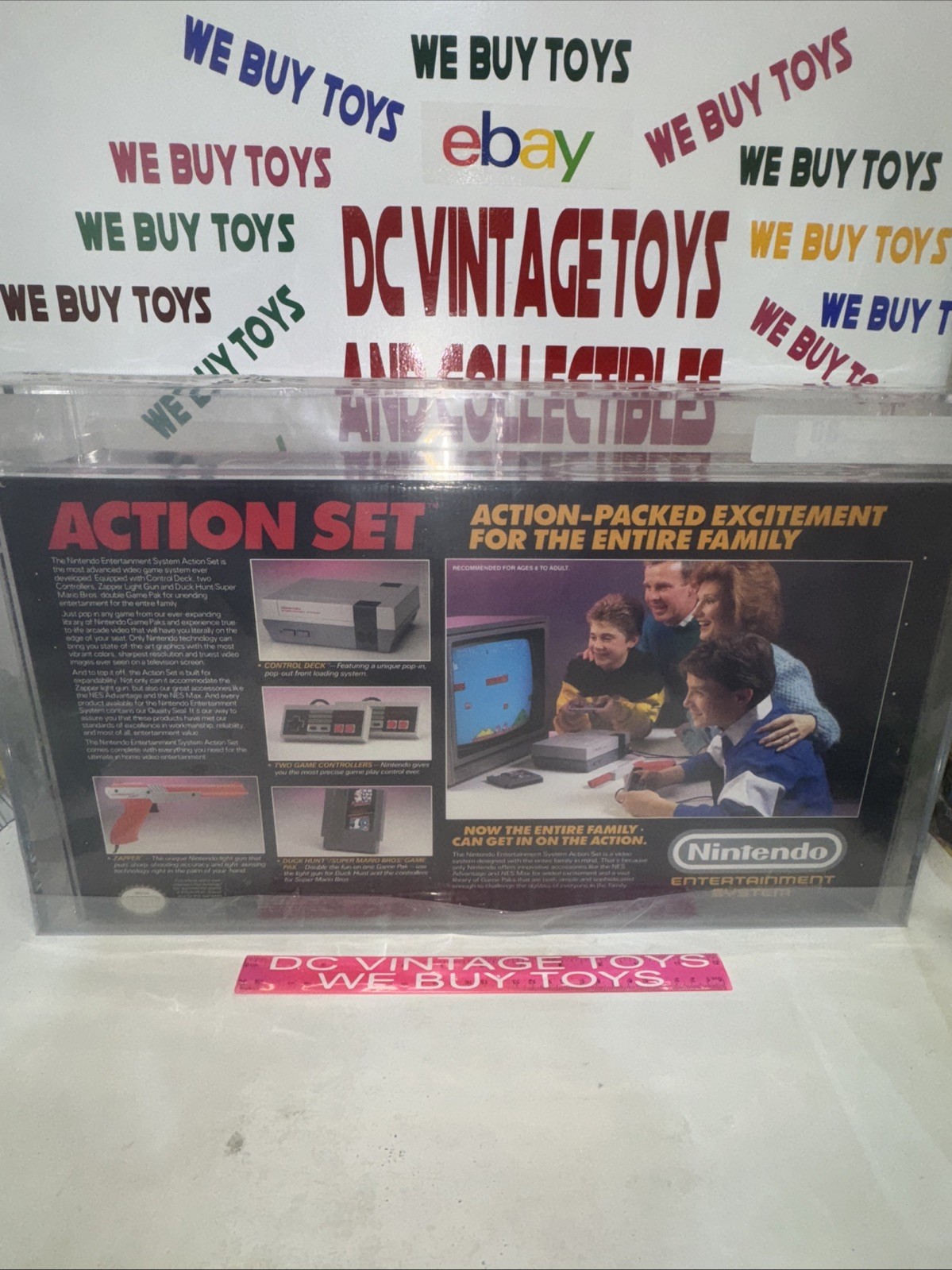 NES Nintendo Action Set Red Zapper System Console VGA Grade 80 🔥 NEW 🔥AFA 🔥