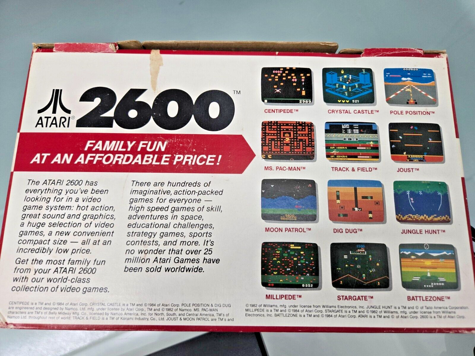 Atari 2600 Junior Rainbow + Original Box & Accessories, 2 Games, Excellent Cond!
