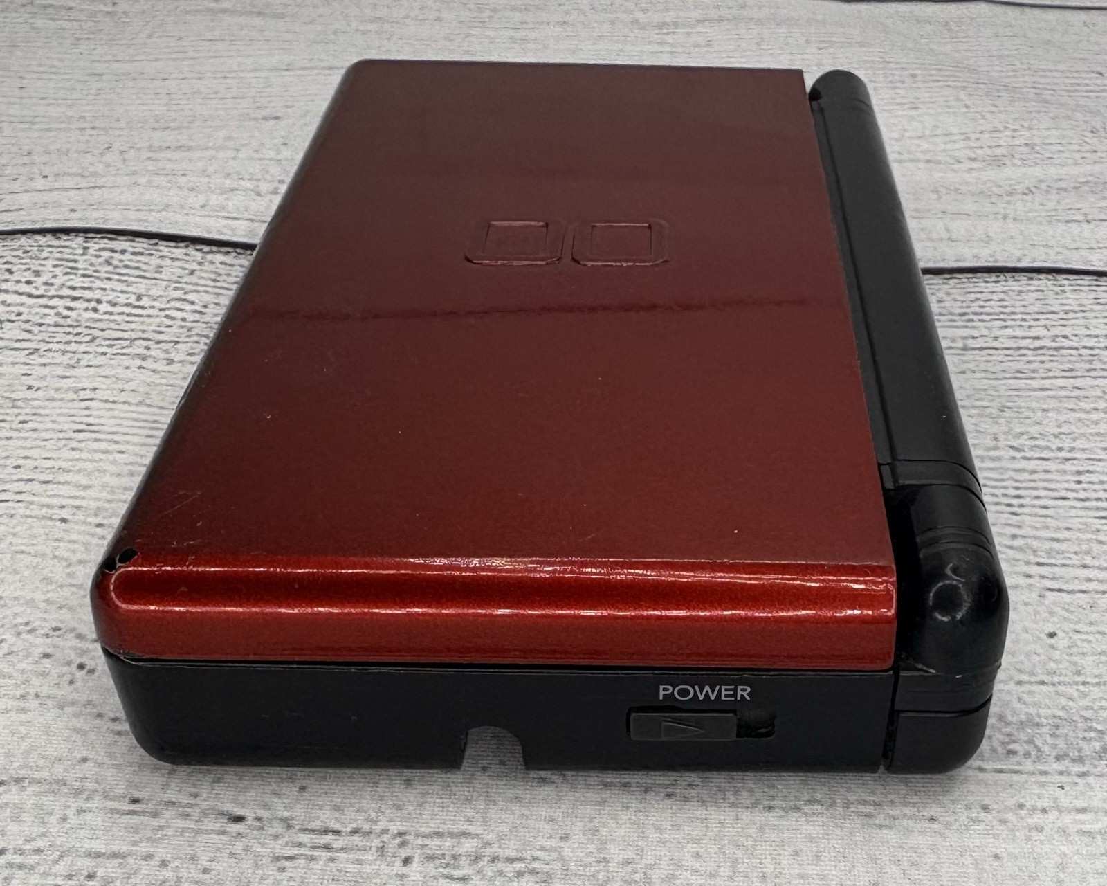 Nintendo DS Lite Crimson – Red/Black Crimson Bottom SCREEN ISSUE