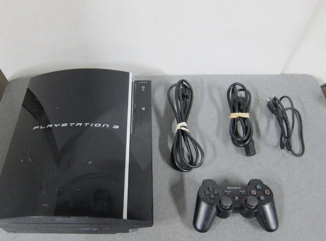 Playstation 3 Fat 60GB CECHA01 PS3 Backwards Compatible Console w/ Controller