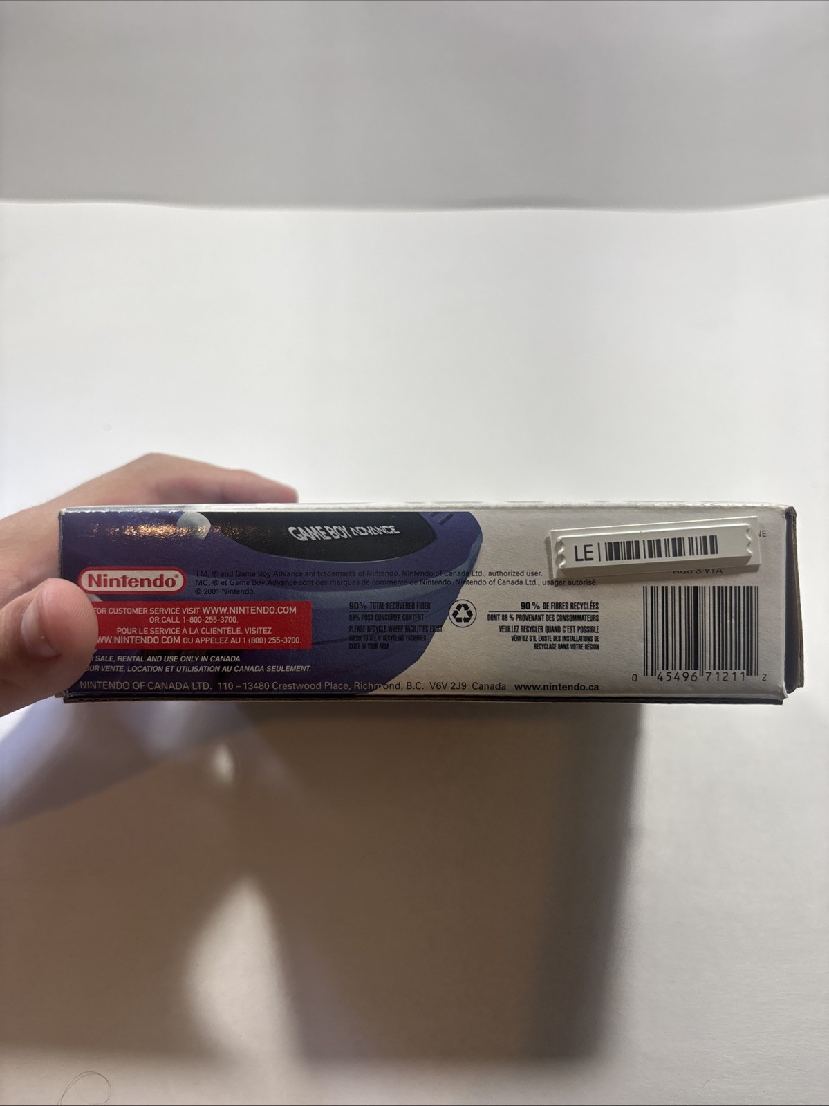 Nintendo Game Boy Advance Indigo Purple GBA Complete in Box CIB – WORKS!