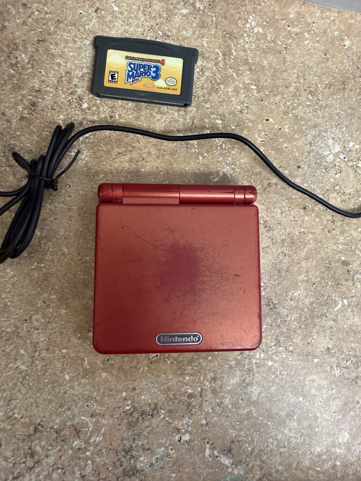 Nintendo Game Boy Advance SP Handheld System – Flame Red