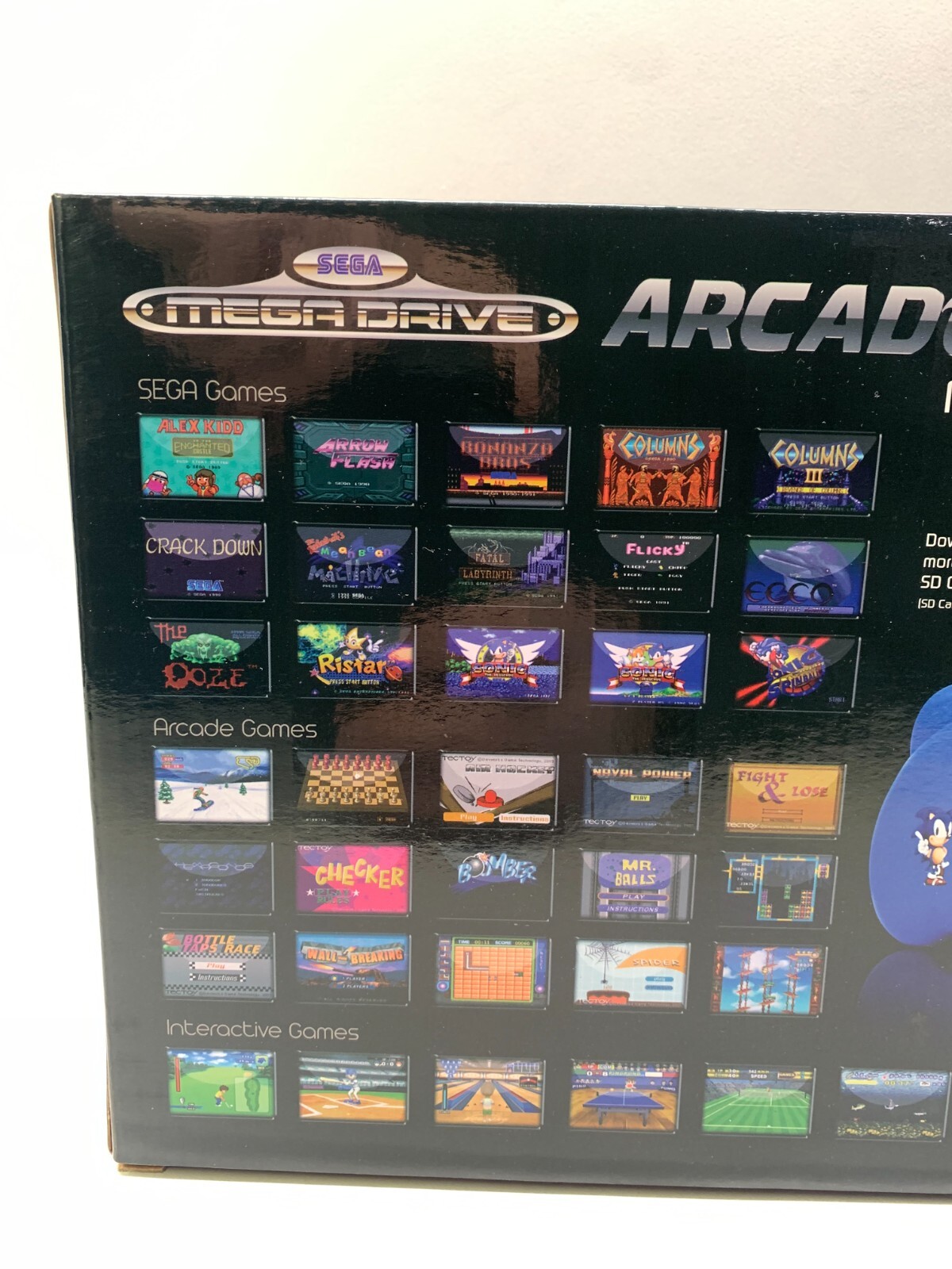 SEGA MEGA DRIVE ARCADE MOTION DUAL BLAZE CONSOLE – 37 GAMES INCLUDED – NEW