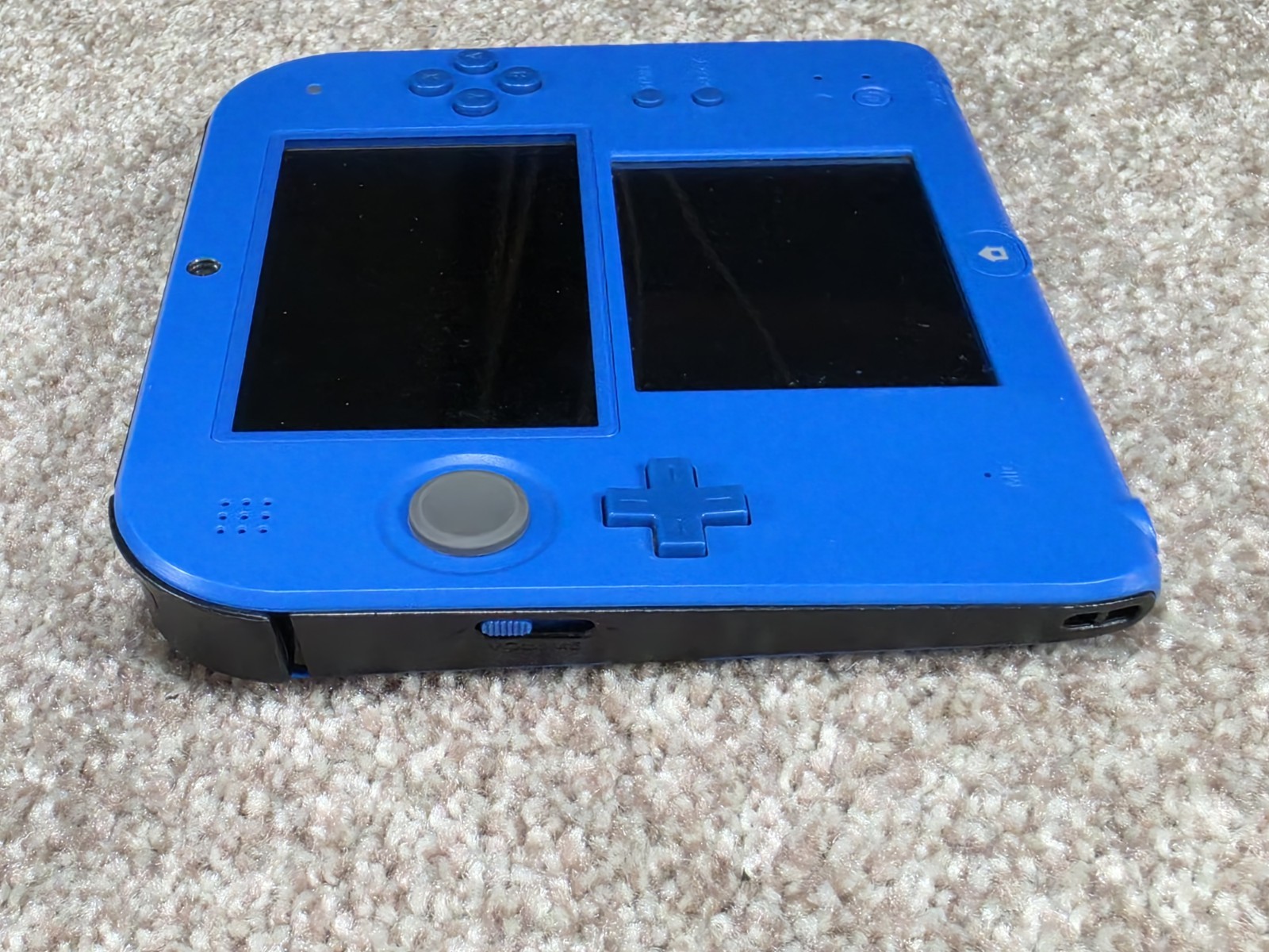 Nintendo 2DS Electric Blue Console w/ OEM Charger Tested Works No Stylus