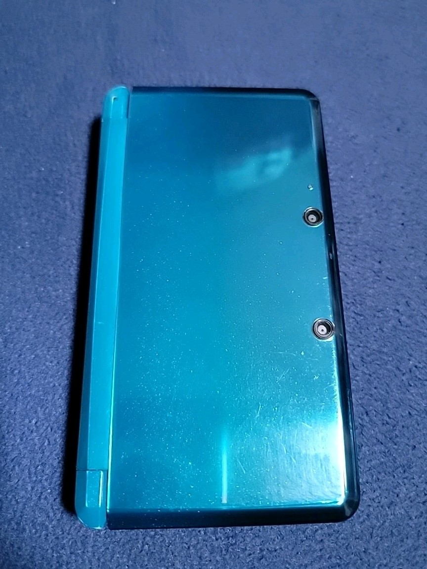 Nintendo 3DS Handheld Console(Aqua Blue), w/ Charger & AR Cards, Tested!