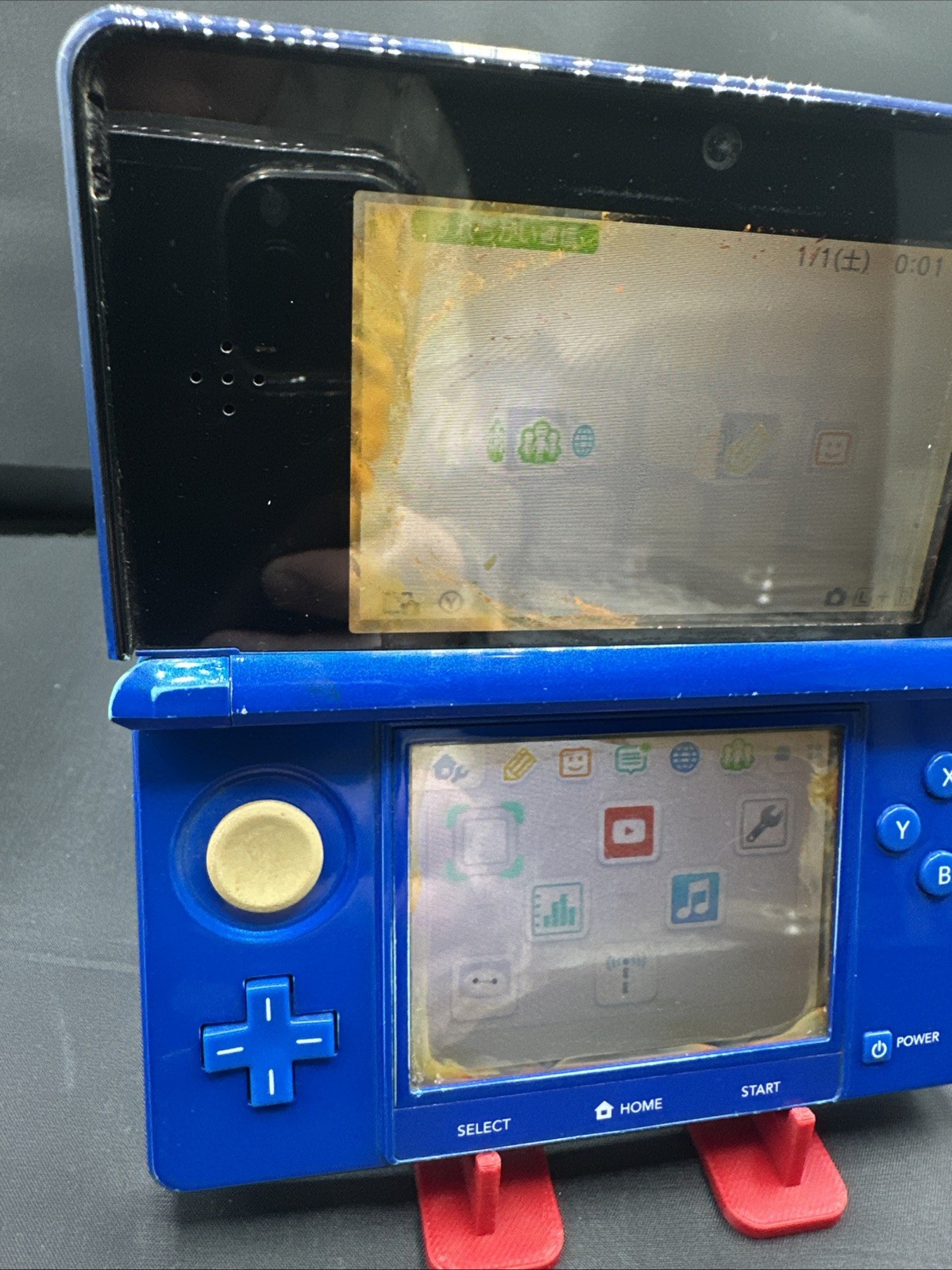 NINTENDO 3DS BLUE CTR-001(JPN) Powers On Parts Or Repair