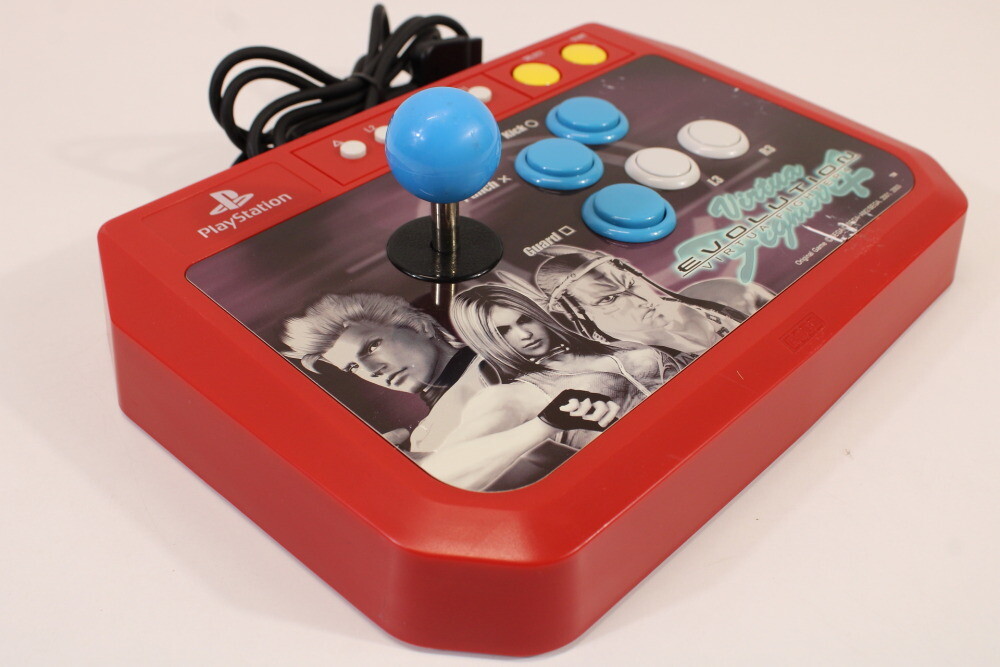 Hori Virtua Fighter 4 Evolution Stick Red Arcade Controller PS2 PS1 Japan Import