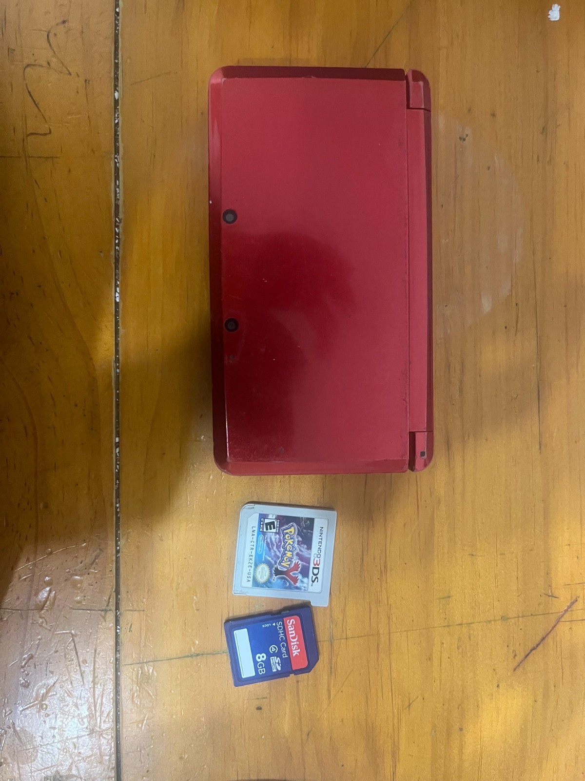 Nintendo 3DS Handheld System – Flame Red – pokemon y – 8gb sd card – DESCRIPTION