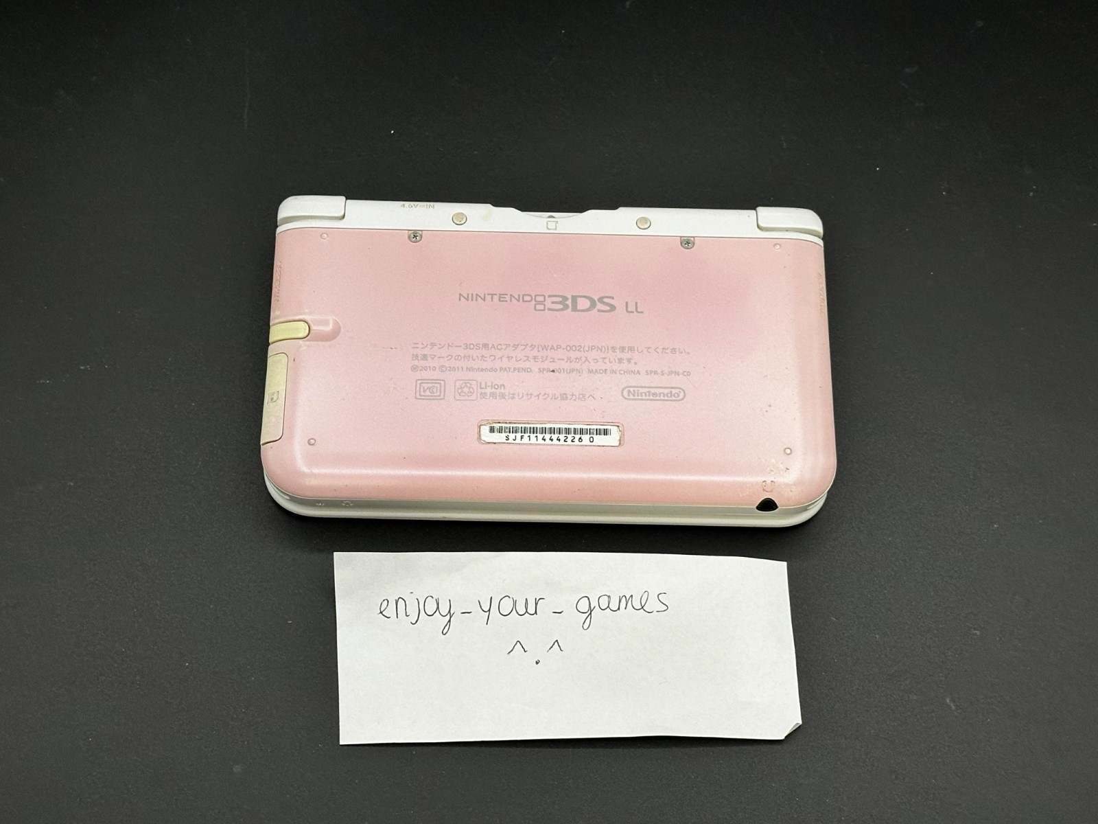 Nintendo 3DS XL LL Pink/White | English | Charger | US Seller – SHIP IN 1-DAY