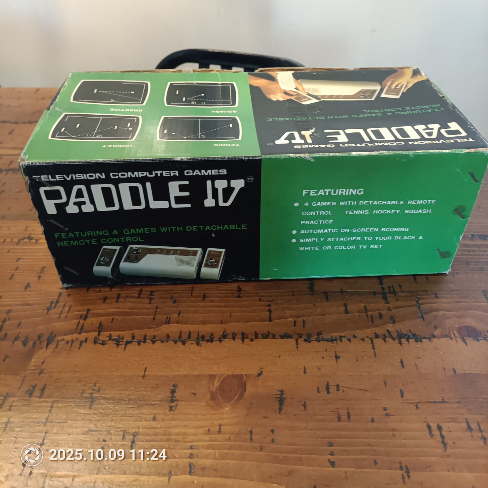 Vintage Paddle IV TV Computer Game Box Only – Pong Style Console Packaging