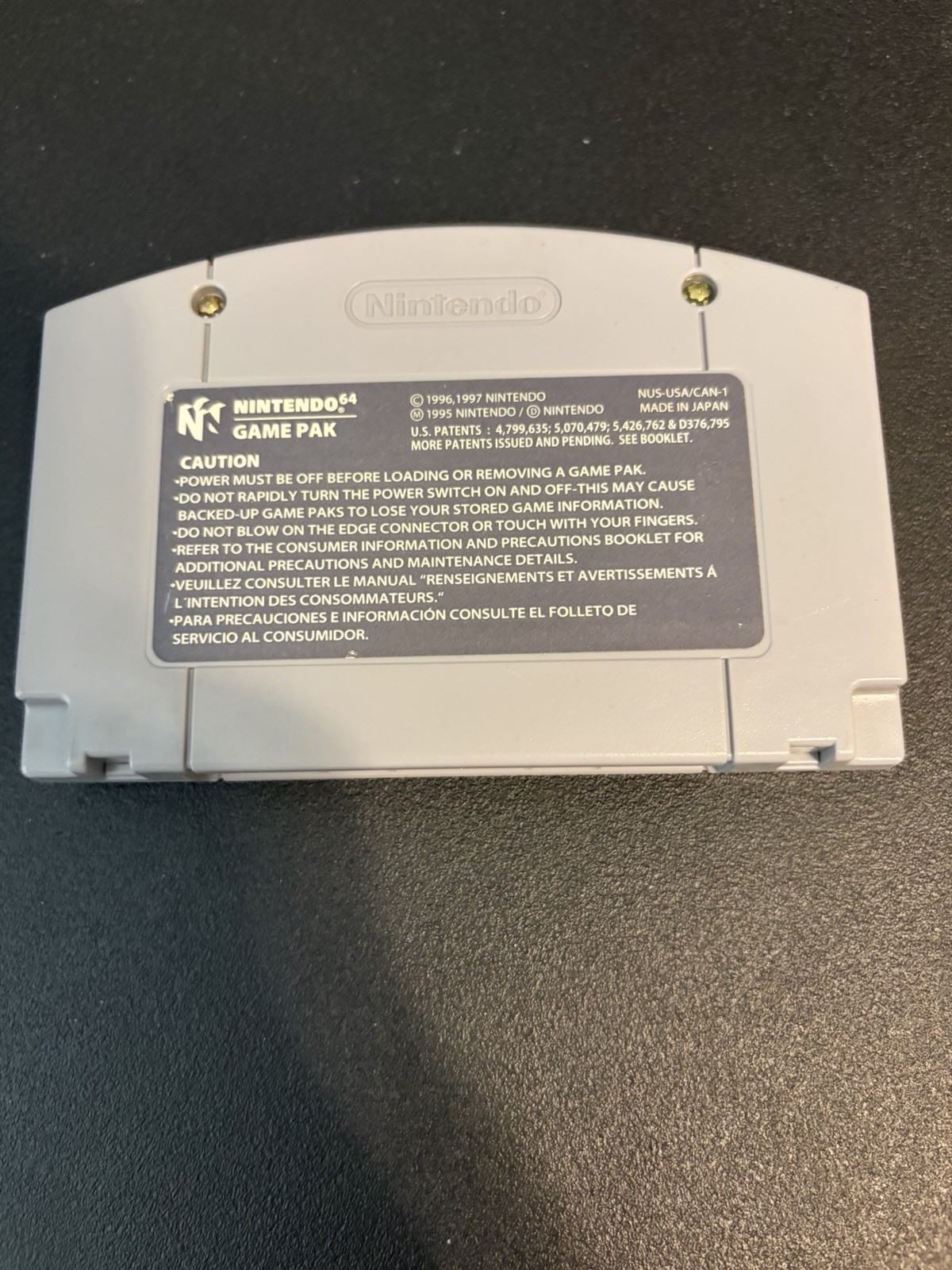 Nintendo 64 Video Game Console Comes With A Game And Controller And Wires
