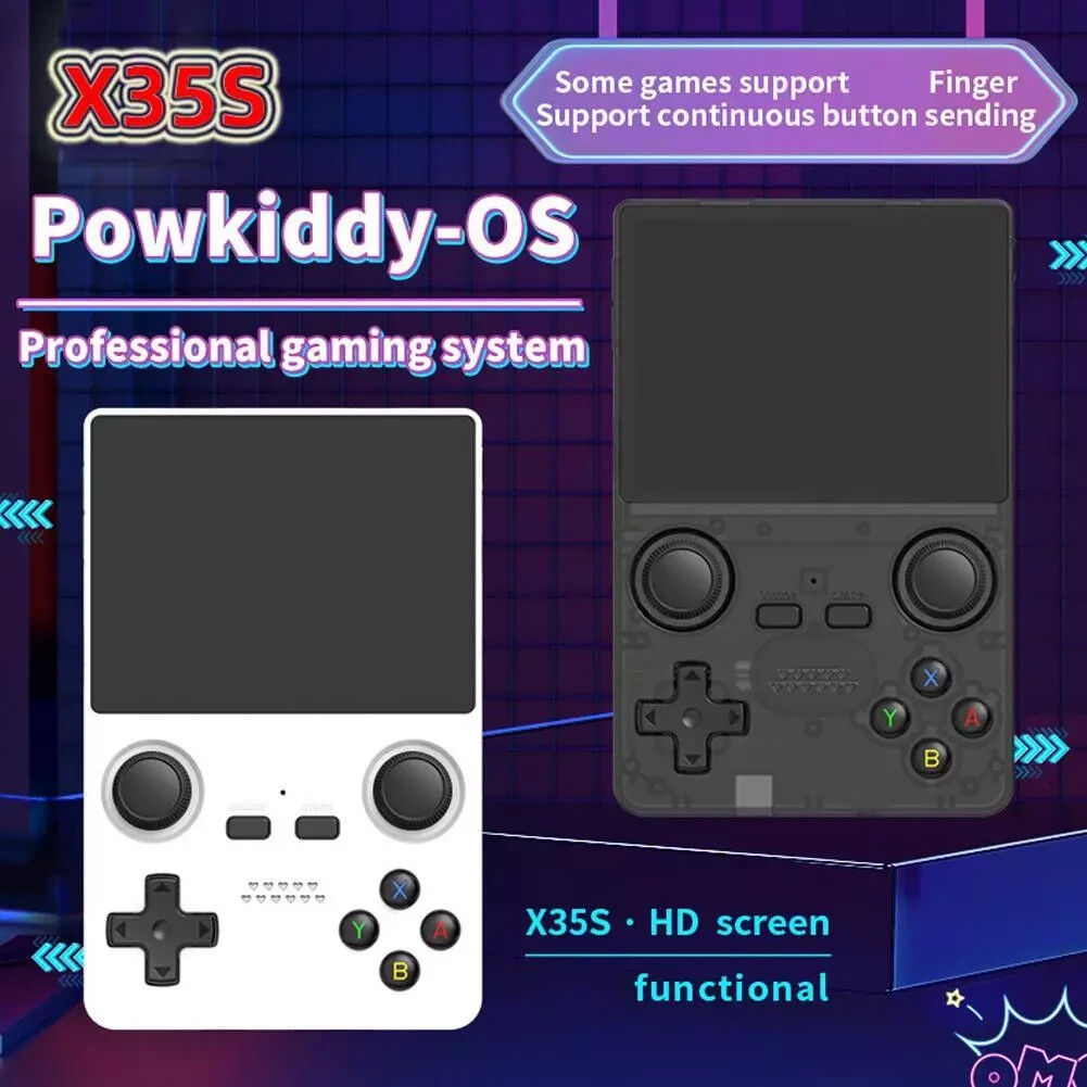 Portable Retro Game Console 3.5” Screen Dual Joystick 3000mah System