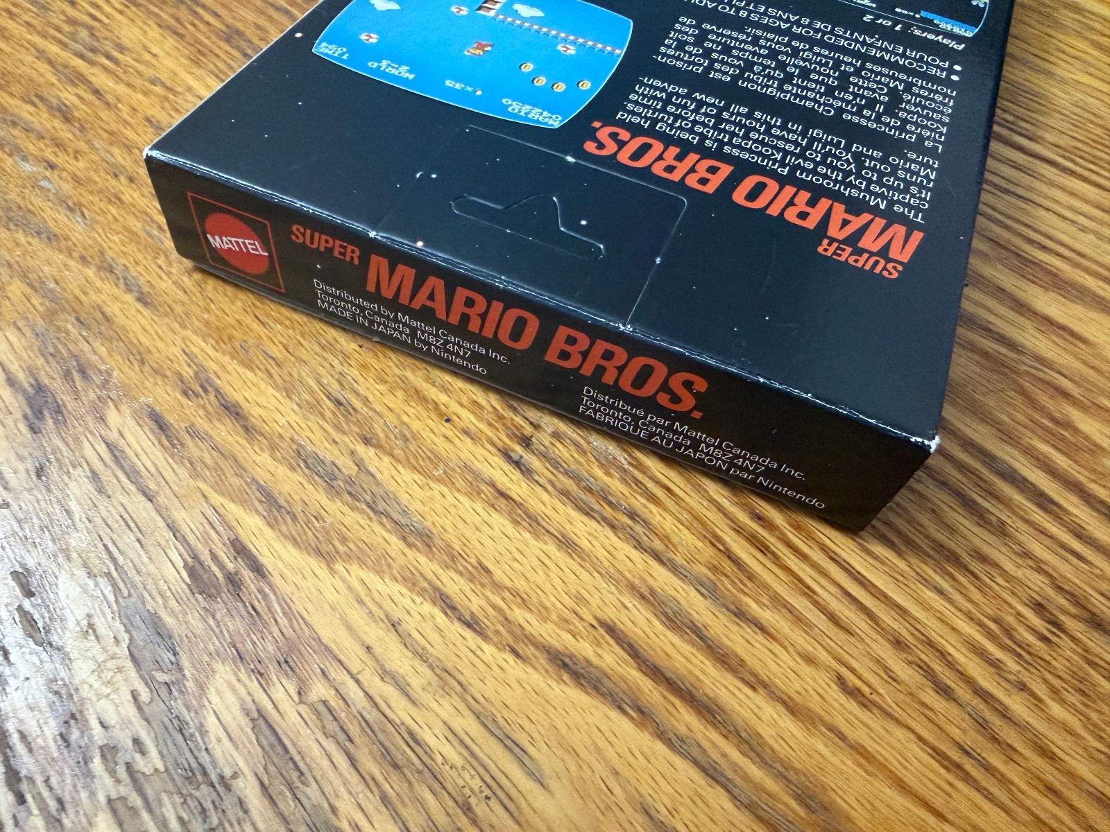 1986 MATTEL Super Mario Bros Control Deck complete in box nintendo nes RARE MINT