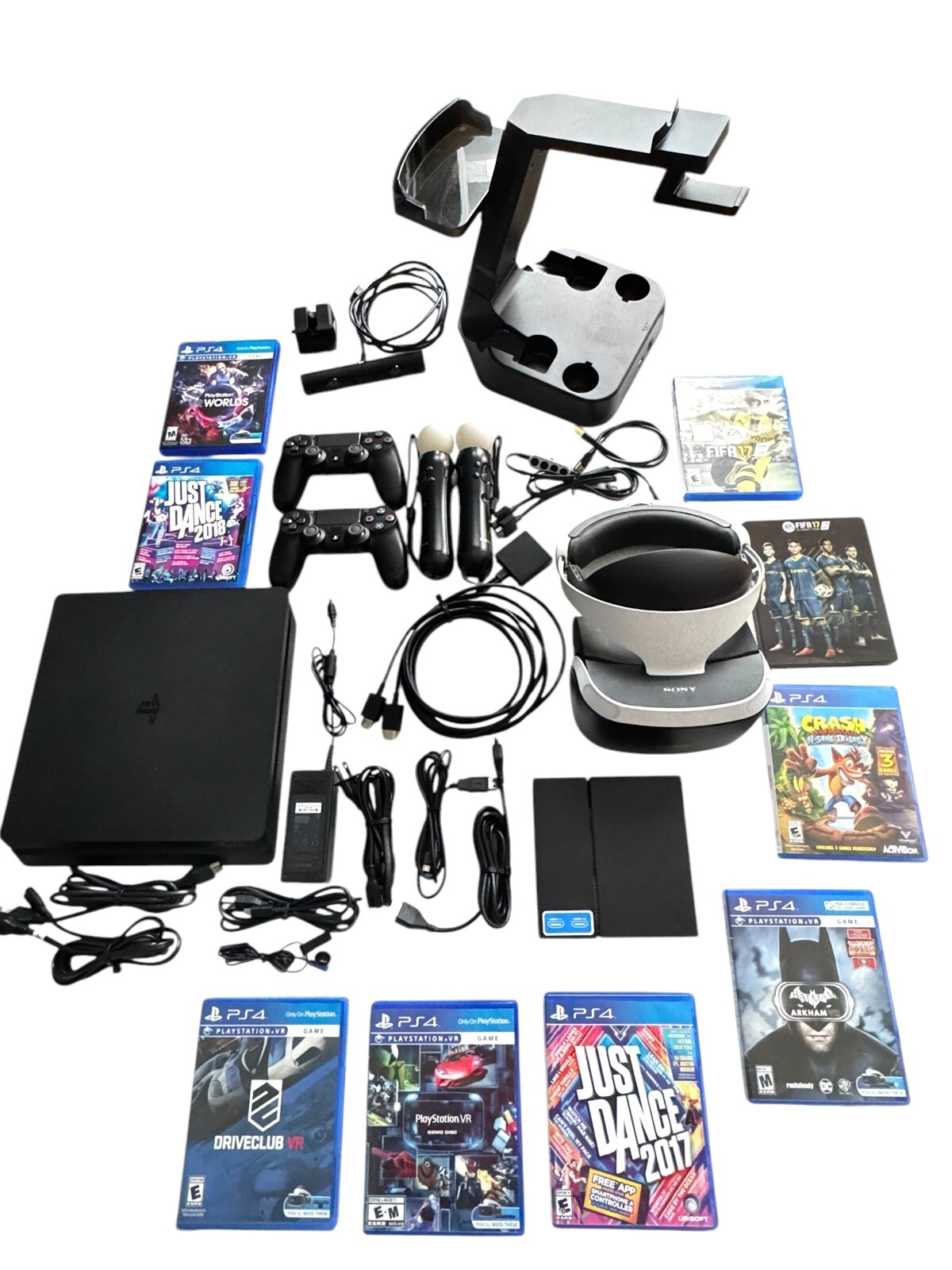 Sony PlayStation 4 , Games, motion controller, camera, display stand and more