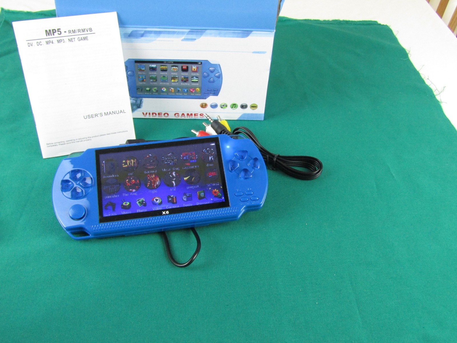 PSP Handheld Game Machine X6 8GB 4.3 TFT Screen Games Music Camera E-Book