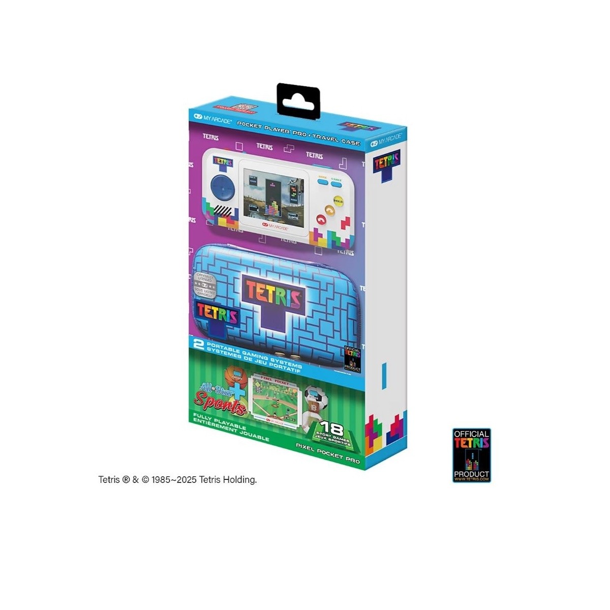 My Arcade Tetris Pocket Player Pro Bundle and Sports Pixel Pocket Pro DGUNL-7181