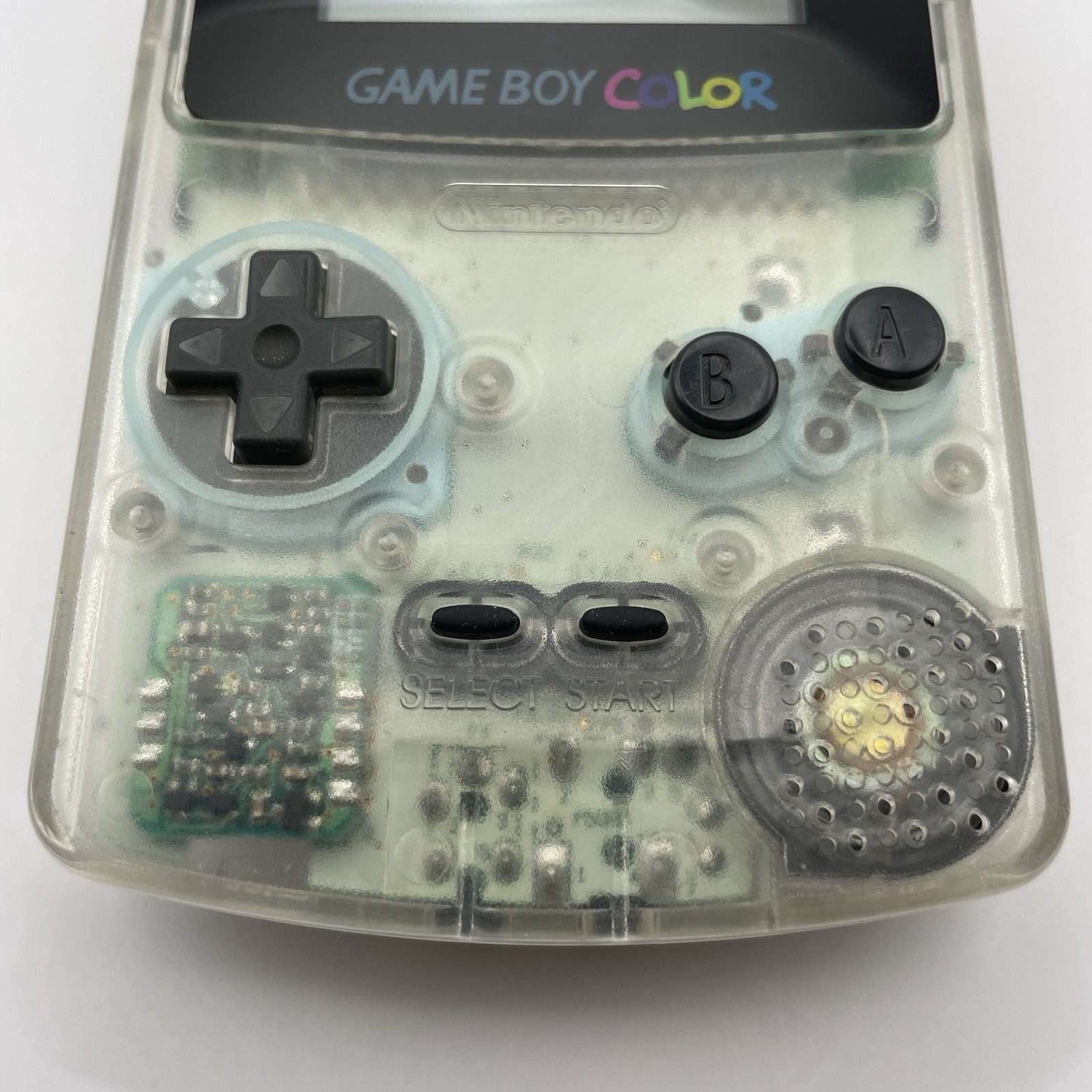 Nintendo Game Boy Color Clear Console CGB-001 TestedNew Screen Lens Japan