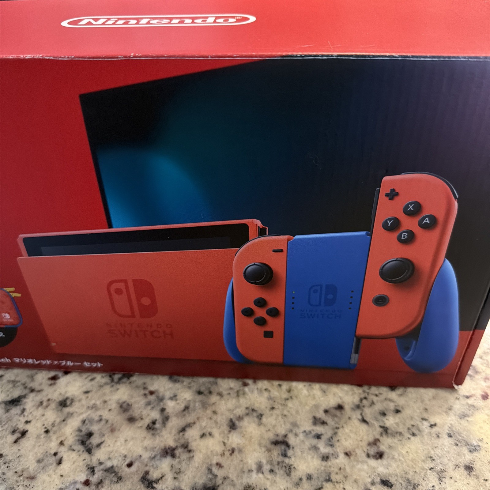 Rare Red Nintendo Switch Console Mario Red HAC-001(-01) Tested and Working