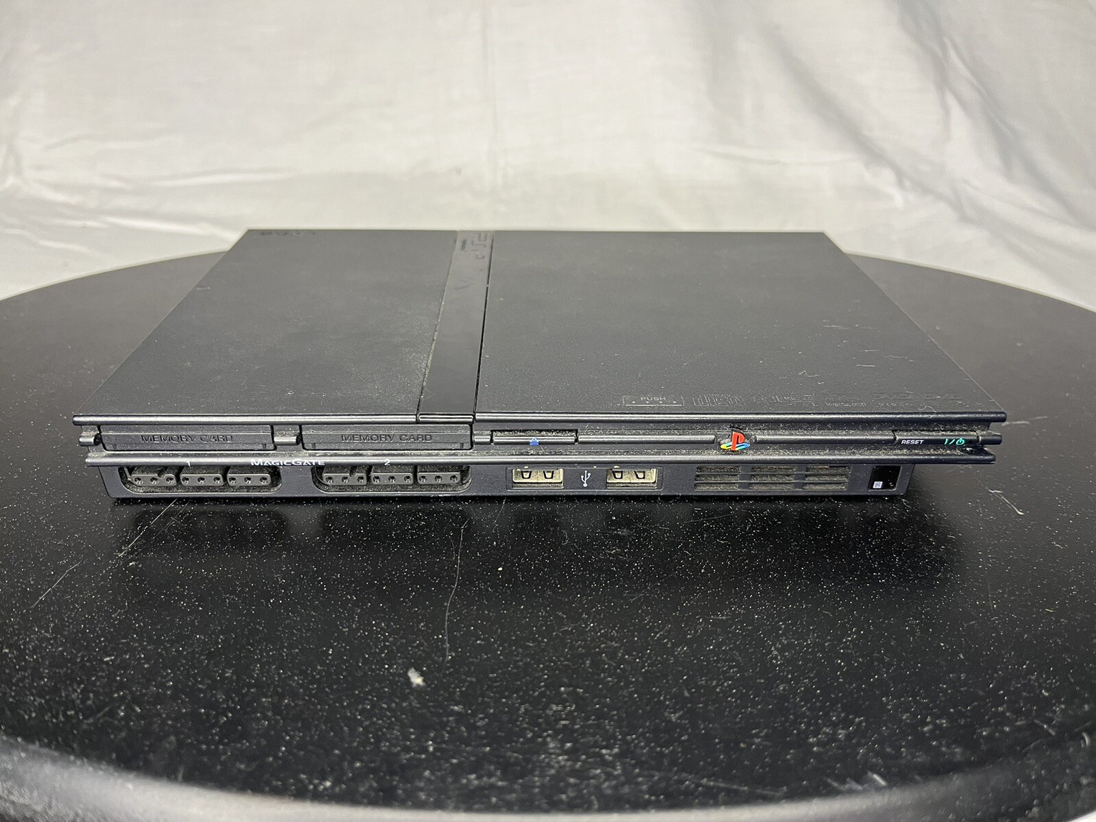 Sony PlayStation 2 PS2 Slim SCPH-70001 Gaming Console – W/ Controllers And Cords