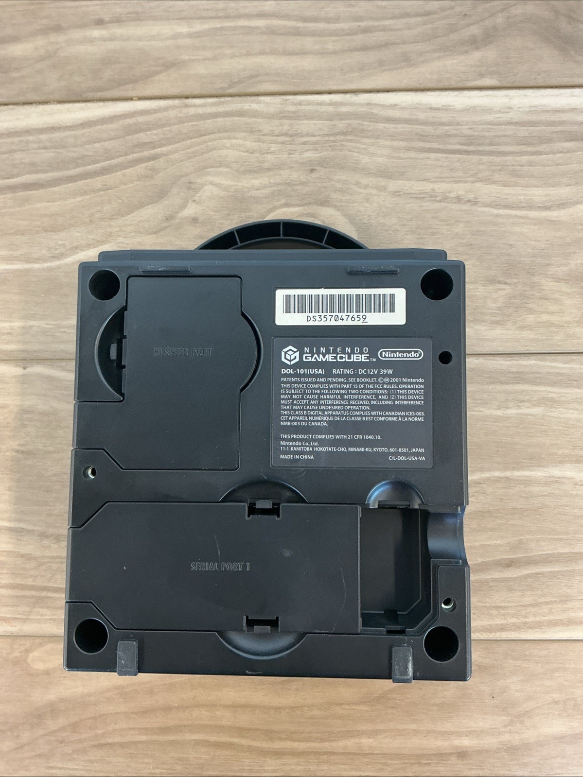 Nintendo GameCube BLACK Console DOL-101 / 2 Controllers & Cords Bundle Tested