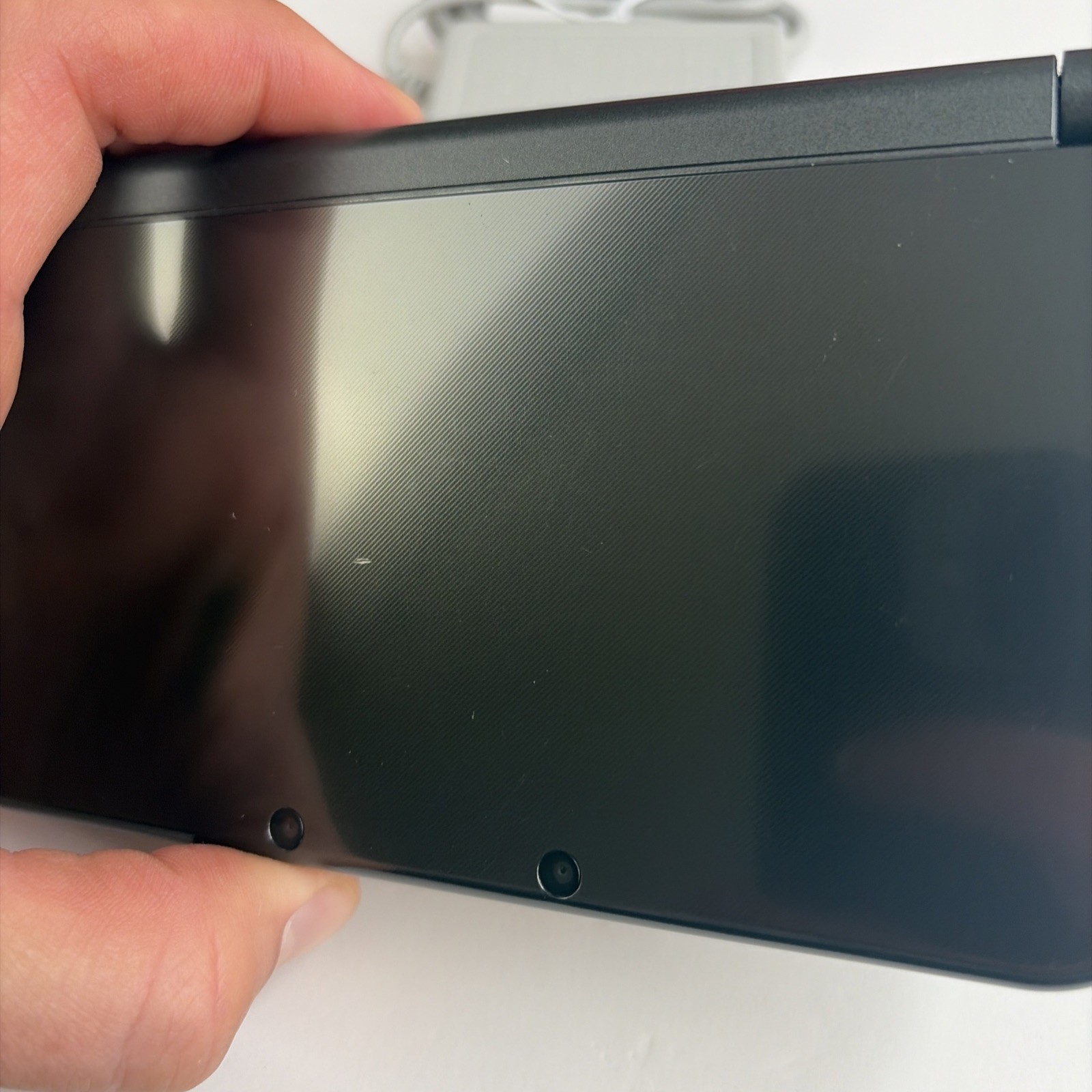 NICE! New Nintendo 3DS XL Gray Black Console Top IPS Charger Stylus US Version
