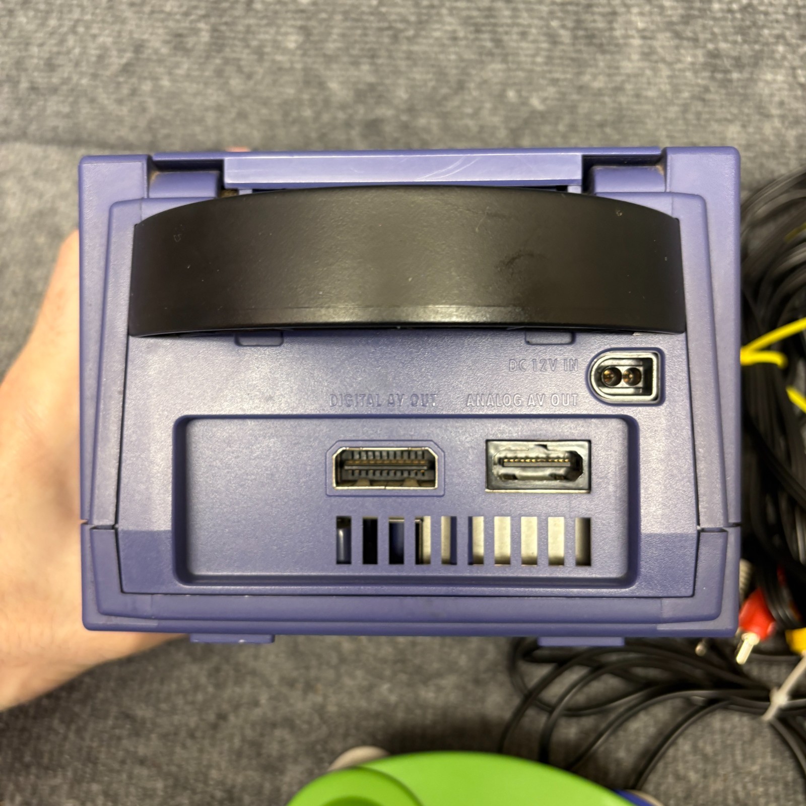 Nintendo GameCube DOL-001 Indigo System Console w/ Controller & Cords Tested