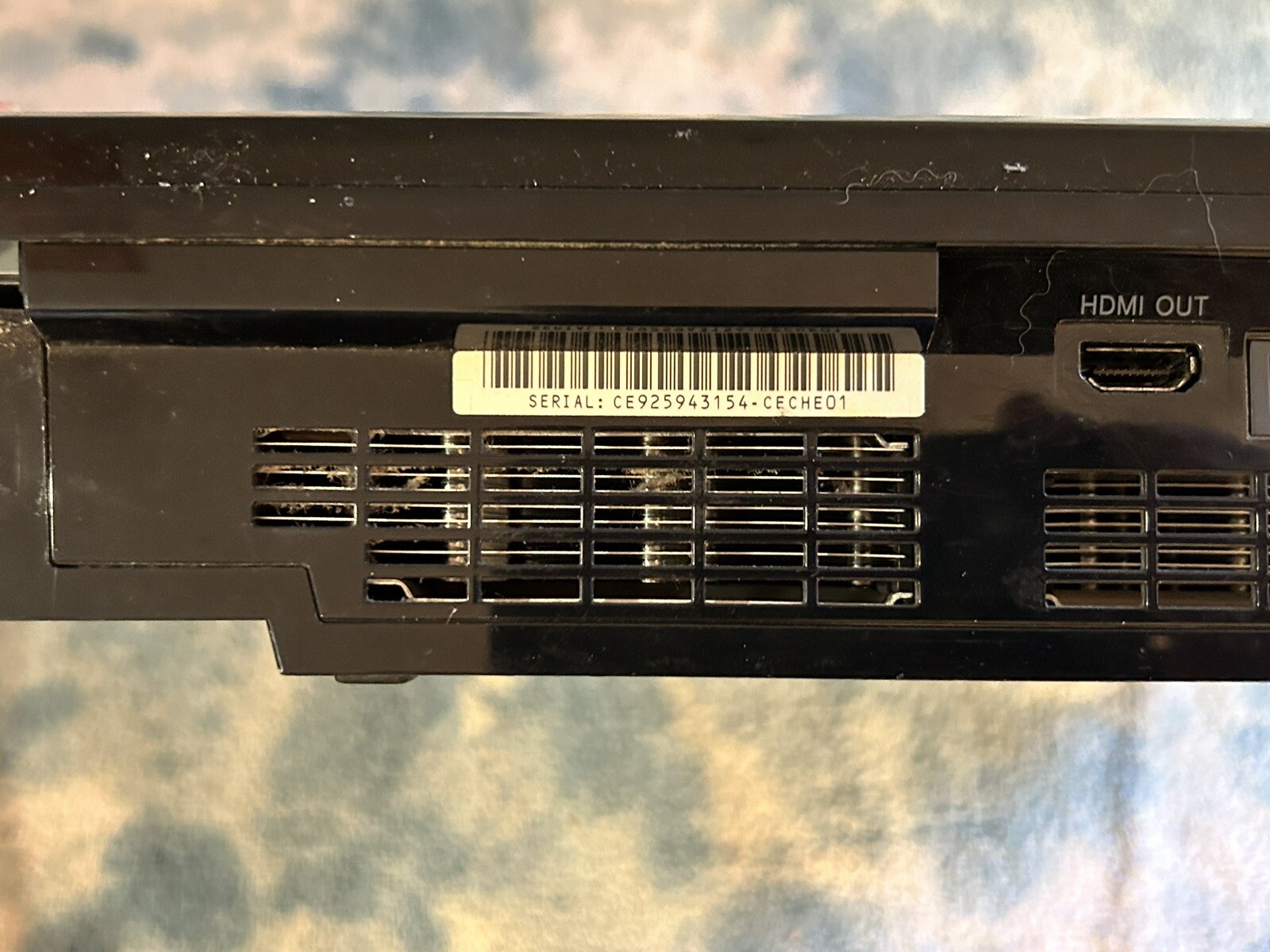 PARTS OR REPAIR Sony PlayStation 3 CECHE01 Backwards Compatible System AS IS !!