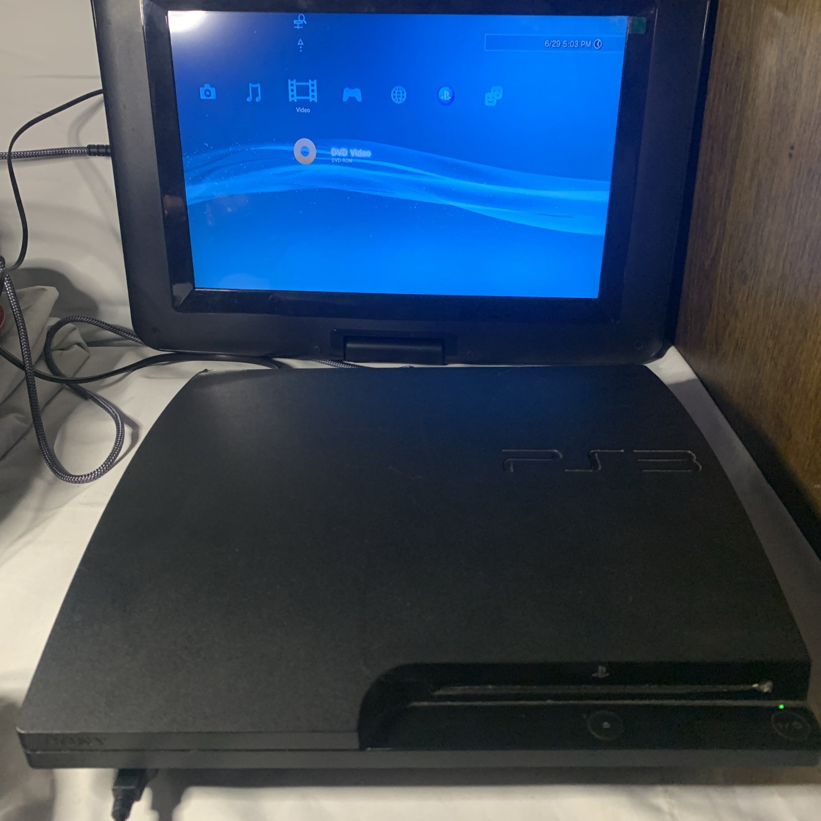 Sony PlayStation 3 Slim 160GB Console Only 3001A FW 4.81 Not Reading Games